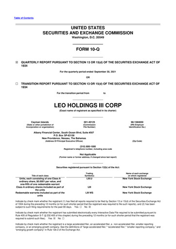 Thumbnail Local Bounti 10-Q Quarterly Report FY2021 