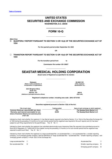 Vorschaubild SeaStar Medical  10-Q Quartalsbericht 2022 