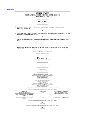 Thumbnail JD.com 20-F Annual Report 2022