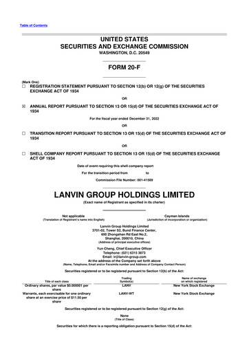 Vorschaubild Lanvin Group 20-F Jahresbericht 2022