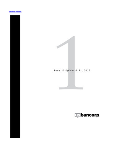 Miniature U.S. Bancorp 10-Q Rapport trimestriel 2023 