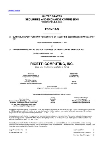 Thumbnail Rigetti Computing 10-Q Quarterly Report FY2023 