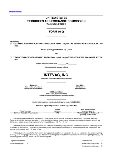 Thumbnail Intevac
 10-Q Quarterly Report FY2023 