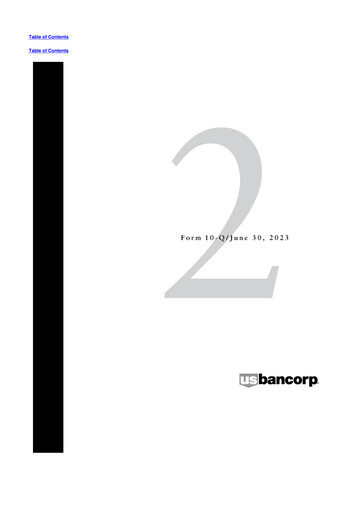 Miniature U.S. Bancorp 10-Q Rapport trimestriel 2023 