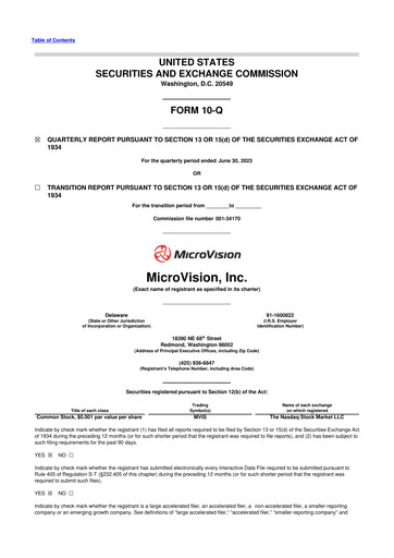 Thumbnail MicroVision 10-Q Quarterly Report FY2023 