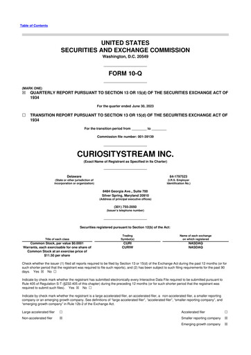 Miniature CuriosityStream 10-Q Rapport trimestriel 2023 