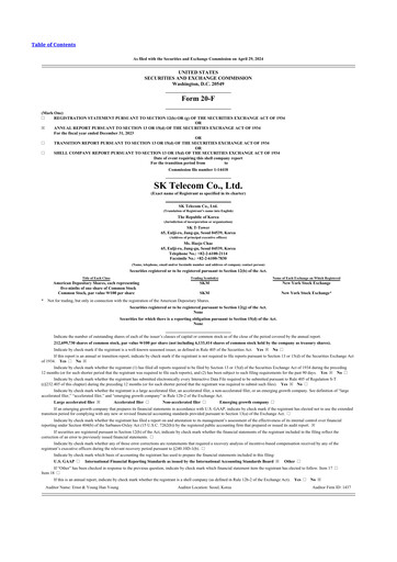 Miniature SK Telecom 20-F Rapport annuel 2023