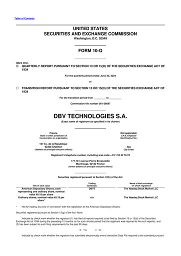 Thumbnail DBV Technologies 10-Q Quarterly Report FY2024 