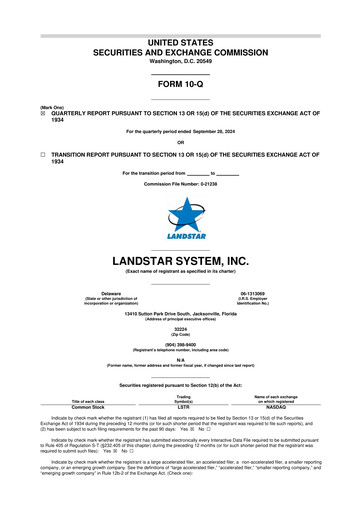 Thumbnail Landstar System
 10-Q Quarterly Report FY2024 