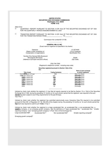 Thumbnail General Mills 10-Q Quarterly Report FY2025 