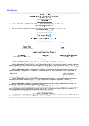 Thumbnail Genworth Financial
 10-K Annual Report 2024