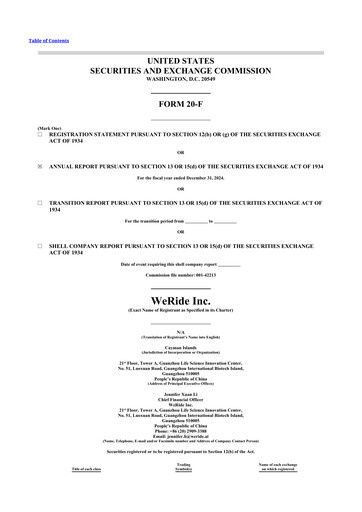 Thumbnail WeRide 20-F Annual Report 2024