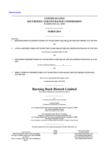Thumbnail Burning Rock Biotech 20-F Annual Report 2024