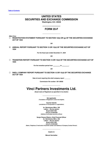 Thumbnail Vinci Compass Investments 20-F Annual Report 2024