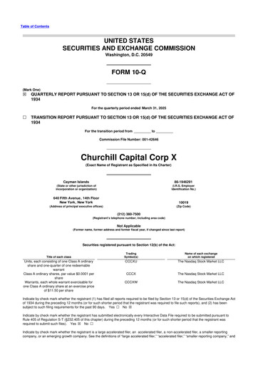 Miniature Infleqtion 10-Q Rapport trimestriel 2025 