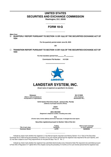 Thumbnail Landstar System
 10-Q Quarterly Report FY2025 