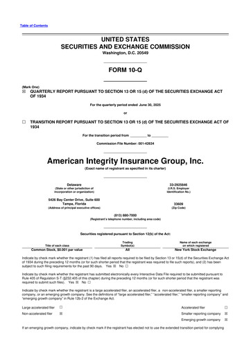 Thumbnail American Integrity Insurance Group 10-Q Quarterly Report FY2025 