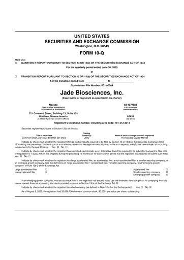 Vorschaubild Aerovate Therapeutics 10-Q Quartalsbericht 2025 