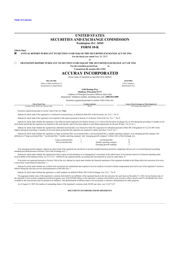 Thumbnail Accuray 10-K Annual Report 2025