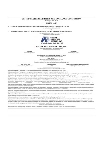 Thumbnail A-Mark Precious Metals 10-K Annual Report 2025
