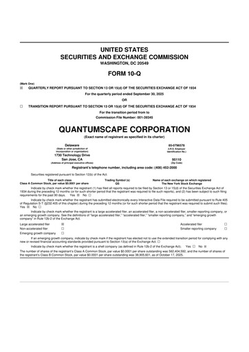 Thumbnail QuantumScape 10-Q Quarterly Report FY2025 
