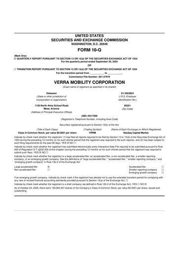 Thumbnail Verra Mobility 10-Q Quarterly Report FY2025 