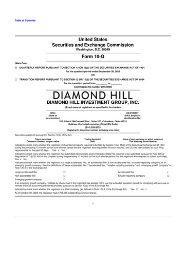 Thumbnail Diamond Hill Investment Group 10-Q Quarterly Report FY2025 