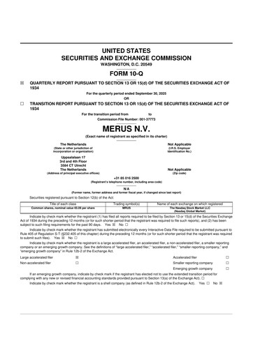 Thumbnail Merus 10-Q Quarterly Report FY2025 