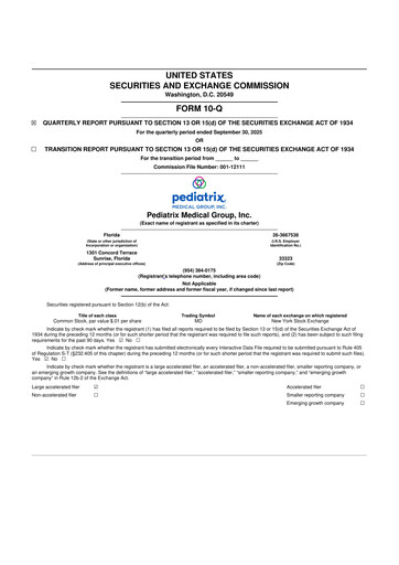 Thumbnail Pediatrix Medical Group 10-Q Quarterly Report FY2025 