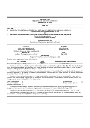 Miniature Paymentus 10-Q Rapport trimestriel 2025 