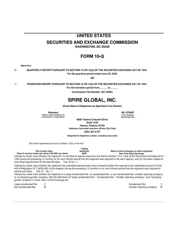 Thumbnail Spire Global 10-Q Quarterly Report FY2025 