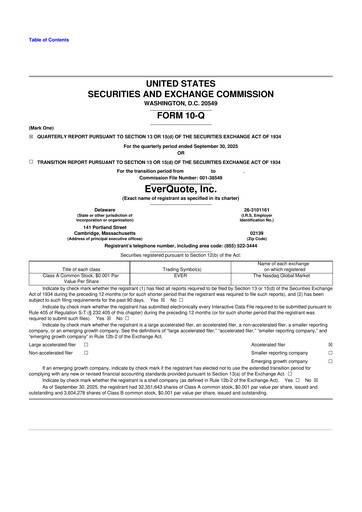 Thumbnail EverQuote 10-Q Quarterly Report FY2025 