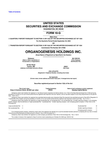 Thumbnail Organogenesis 10-Q Quarterly Report FY2025 