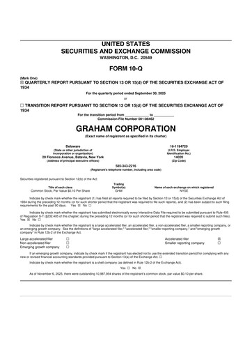 Vorschaubild Graham Corporation
 10-Q Quartalsbericht 2025 