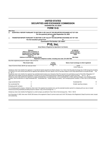 Thumbnail P10 10-Q Quarterly Report FY2025 