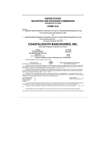 Thumbnail CoastalSouth Bancshares 10-Q Quarterly Report FY2025 