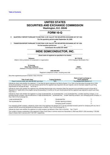 Miniature indie Semiconductor 10-Q Rapport trimestriel 2025 