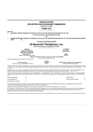 Thumbnail 4D Molecular Therapeutics 10-Q Quarterly Report FY2025 