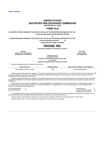 Thumbnail Vroom 10-Q Quarterly Report FY2025 