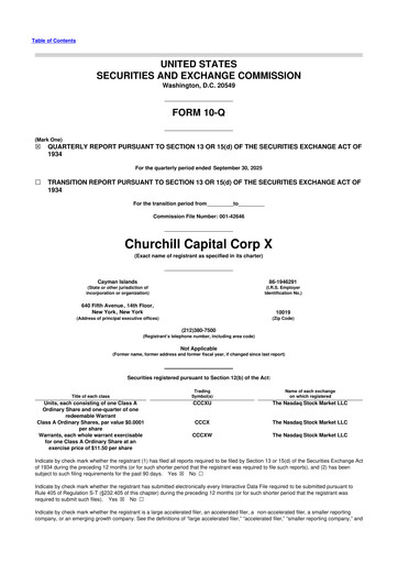 Miniature Infleqtion 10-Q Rapport trimestriel 2025 