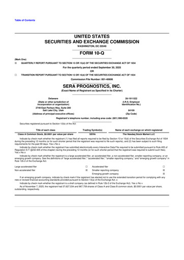 Miniature Sera Prognostics 10-Q Rapport trimestriel 2025 