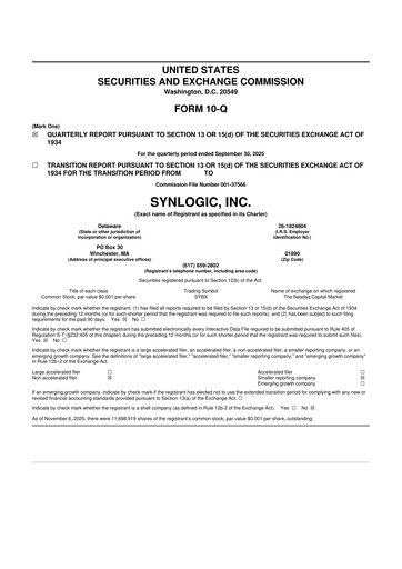 Thumbnail Synlogic 10-Q Quarterly Report FY2025 