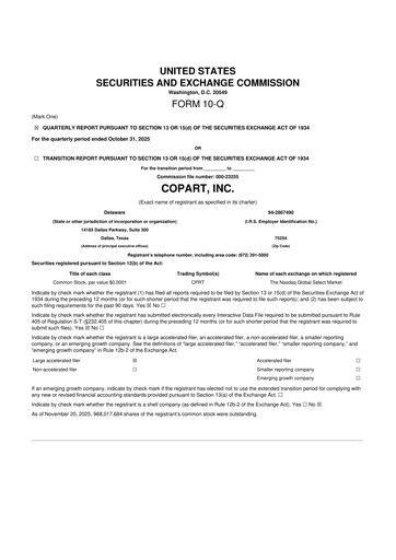 Miniature Copart
 10-Q Rapport trimestriel 2026 