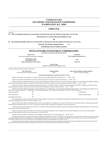Thumbnail PennantPark Investment 10-K Annual Report 2025