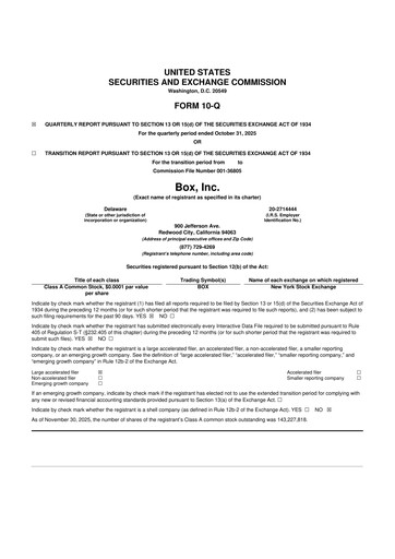 Thumbnail Box, Inc. 10-Q Quarterly Report FY2025 