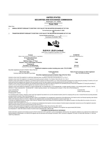 Thumbnail SLB (Schlumberger) 10-K Annual Report 2025