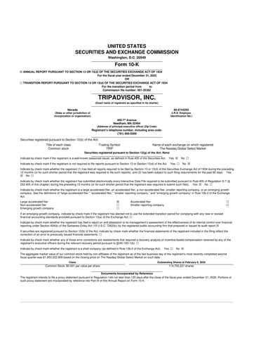 Thumbnail TripAdvisor 10-K Annual Report 2025