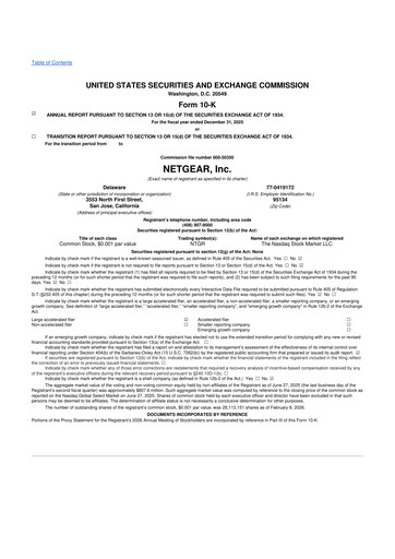 Miniature NETGEAR 10-K Rapport annuel 2025