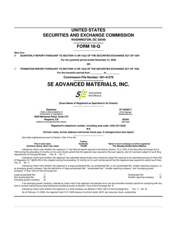 Thumbnail 5E Advanced Materials 10-Q Quarterly Report FY2025 