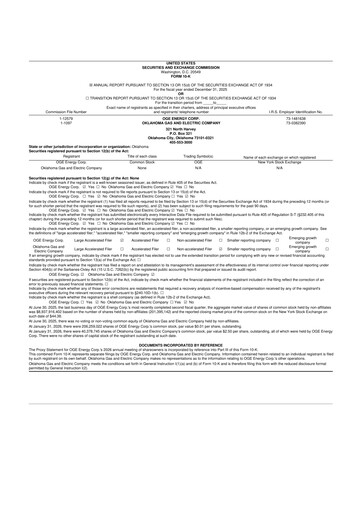 Thumbnail OGE Energy
 10-K Annual Report 2025